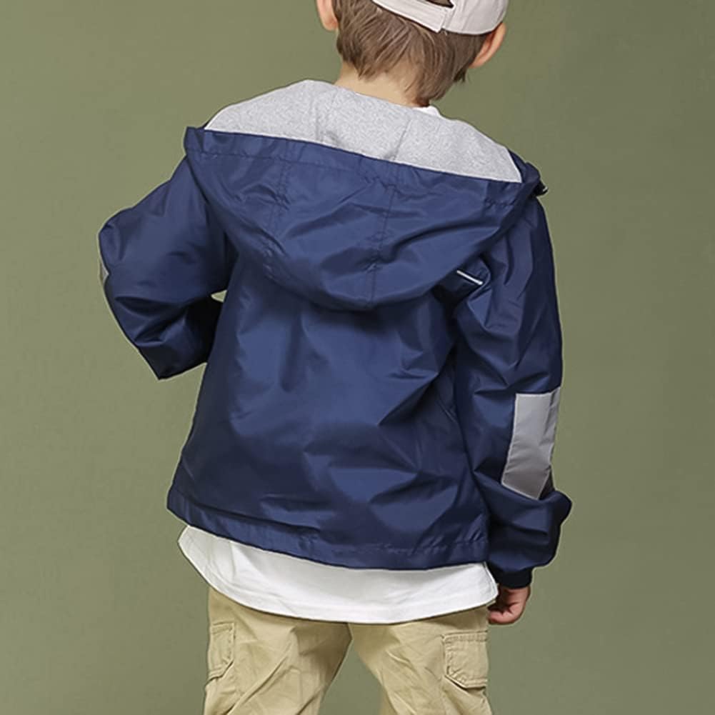 Detalle de Volunboy winddichte kinderjas met capuchon, voering en bedrukte uitvoering