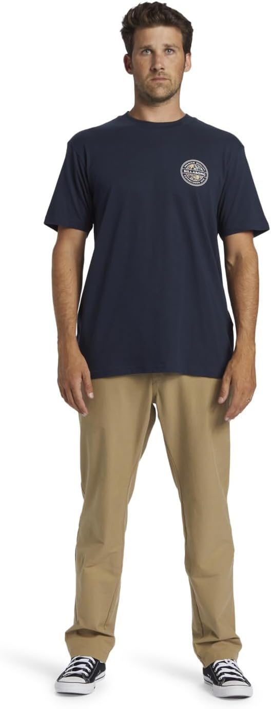 Detalle de Billabong Rotor SS T-Shirt Homme – Lot de 1 : simplicité décontractée et confort à l’usage