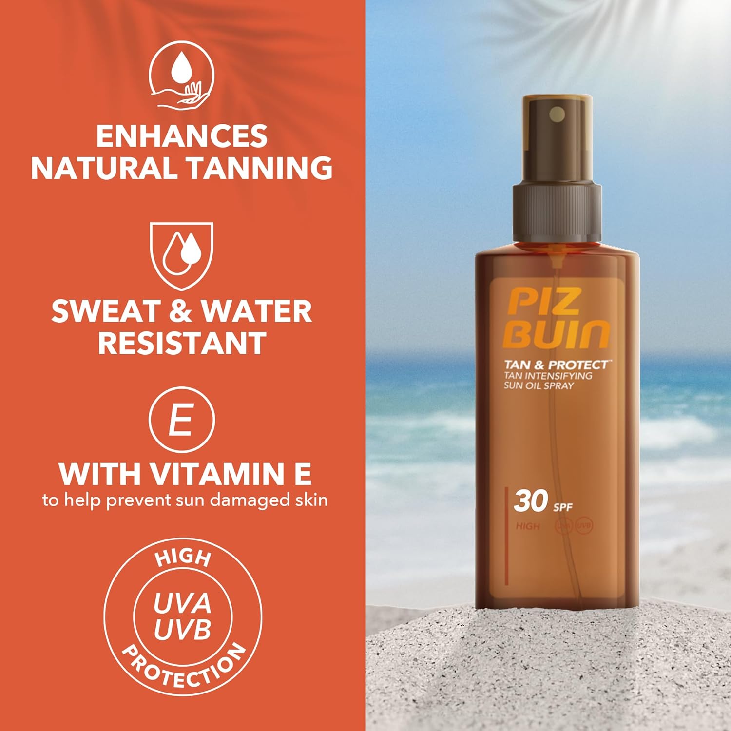 Detalle de PIZ BUIN Tan & Protect Tan Intensifying Sun Oil Spray SPF 30 – 150 ml