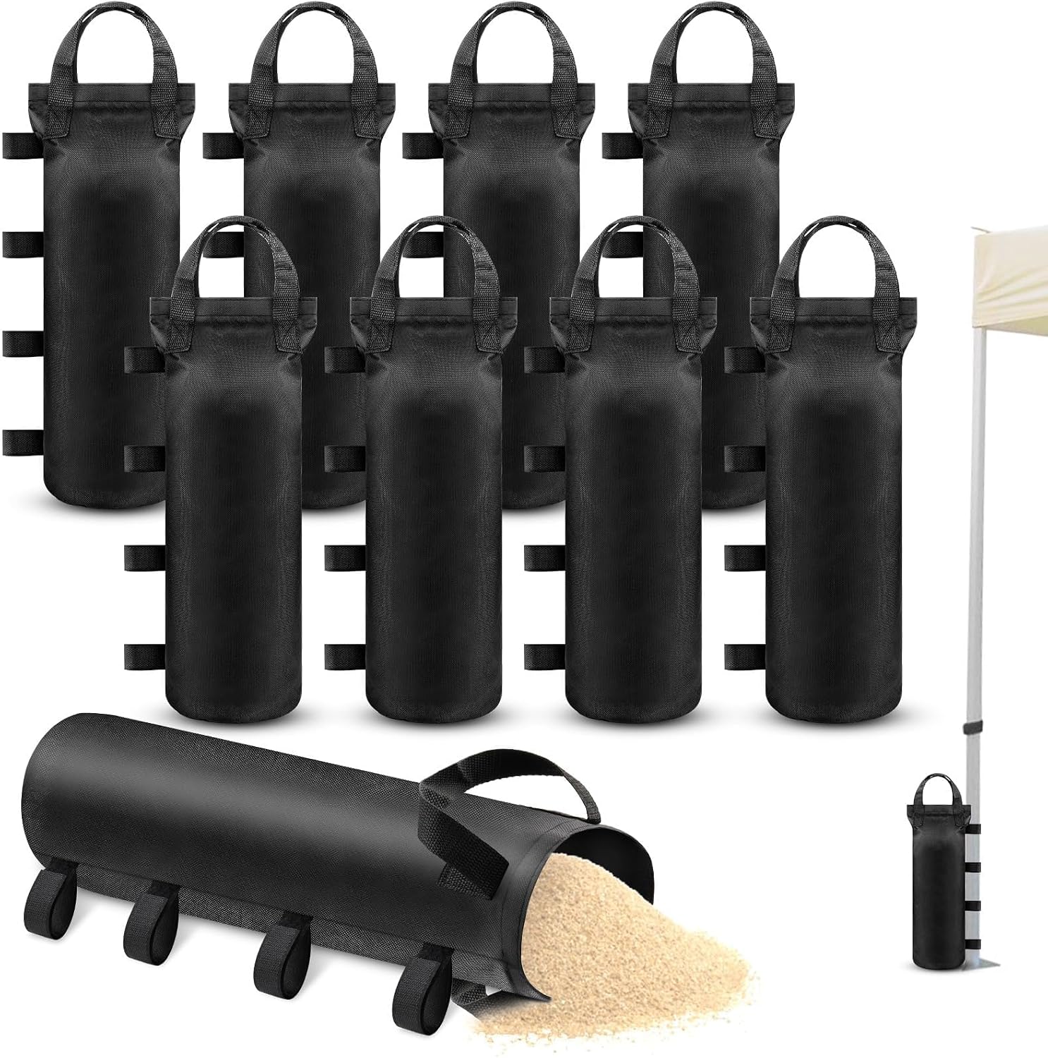 TXXATX Sandsäcke für Pavillon – 8er-Set, 50x20 cm, befüllbar aus Oxford-Stoff