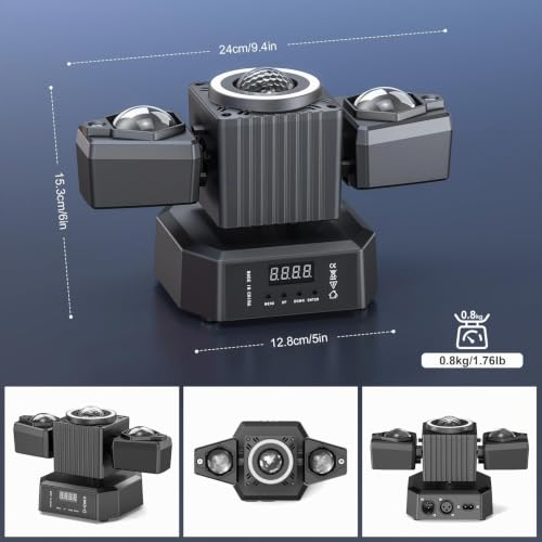 Thumbnail 7 de FODEXAZY 65W Cabeza Móvil Led Moving Head con Control Remoto y DMX512 (RGBW 4 en 1) para Fiesta y Escenario