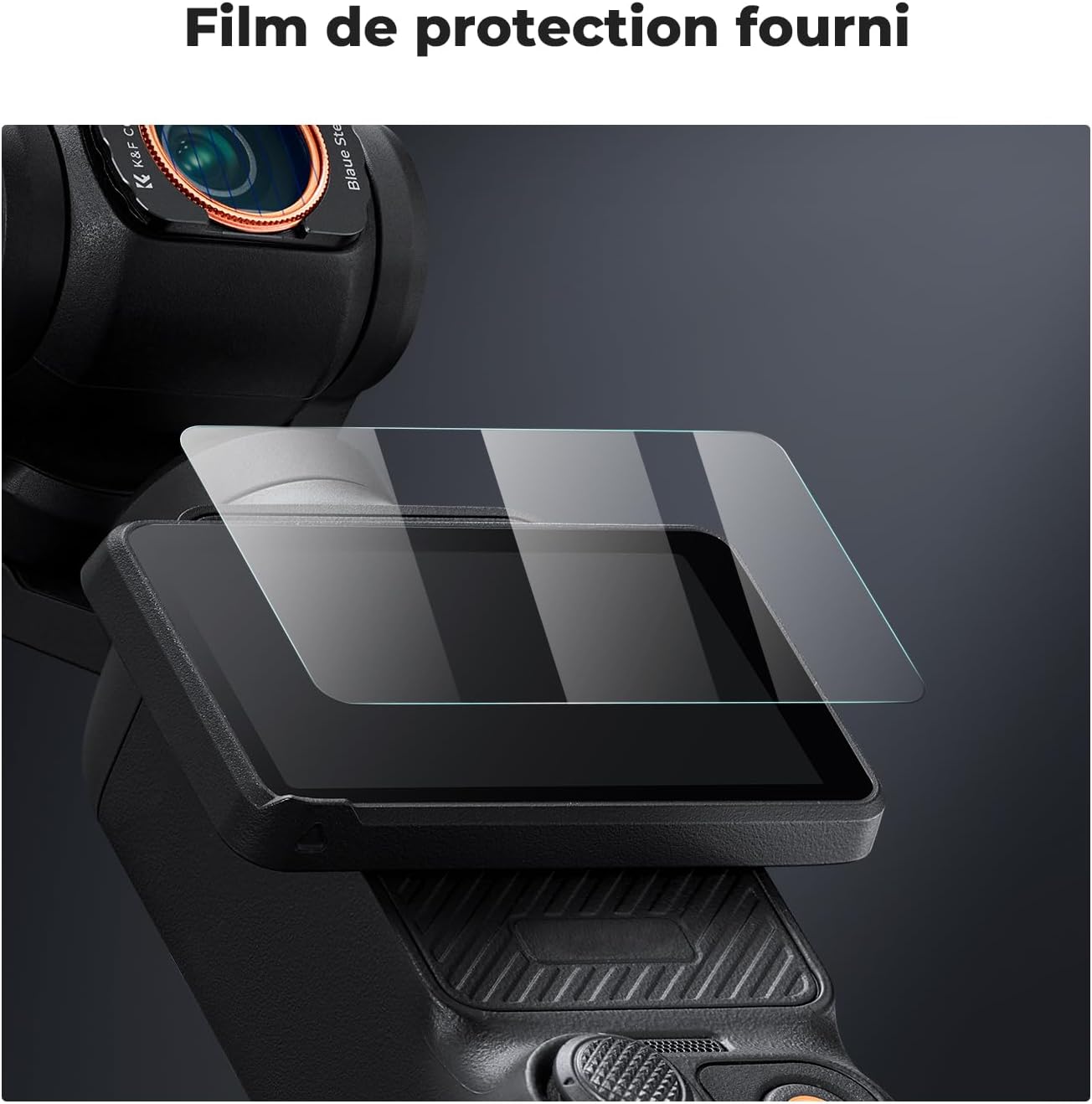 Thumbnail 6 de K&F CONCEPT Filtre Blue Streak Magnétique pour DJI Osmo Pocket 3 – Nano-revêtement, Protection et Effet Artistique