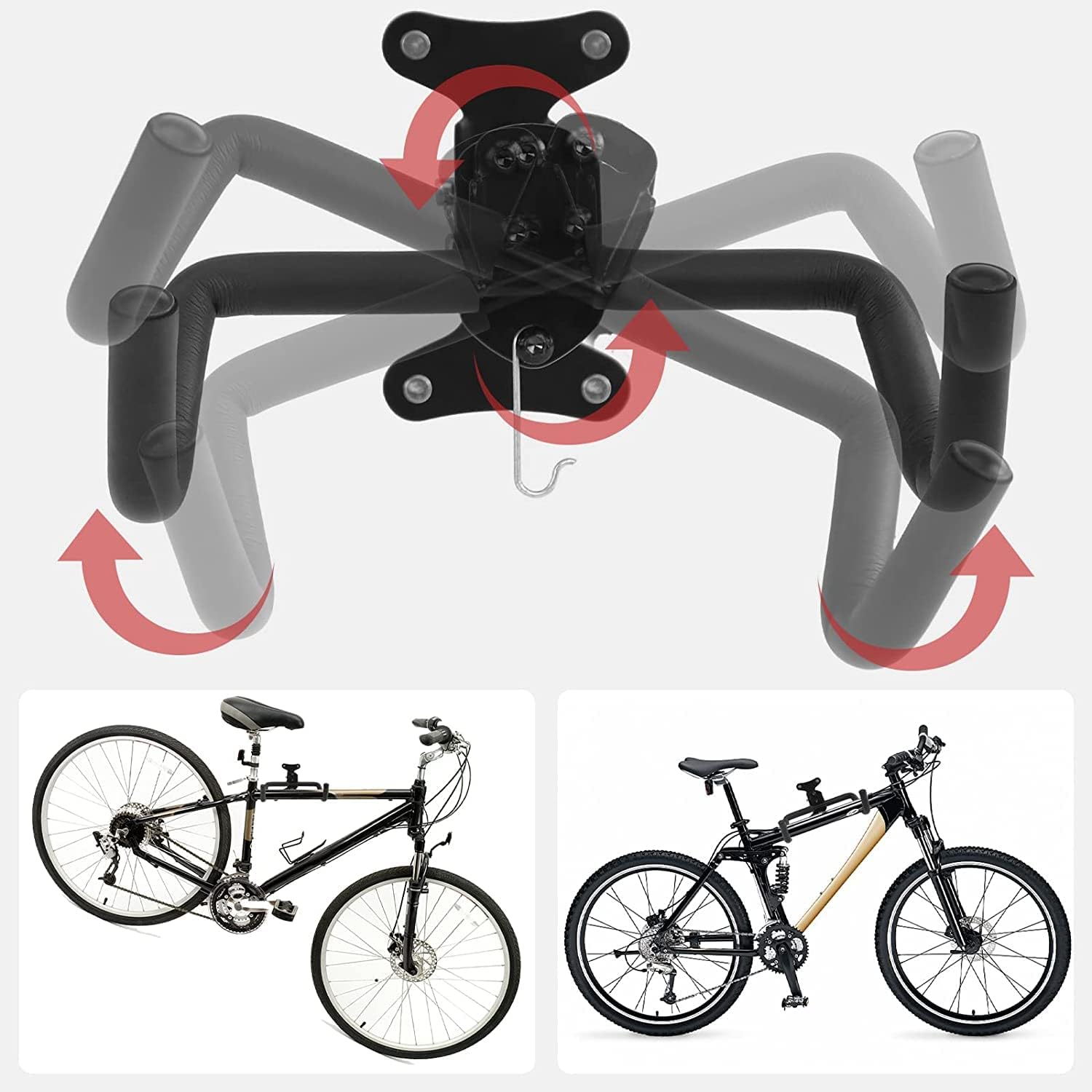 Thumbnail 6 de CYFIE Soporte Pared Plegable para Bicicleta 🚲 Acolchado y Ajustable