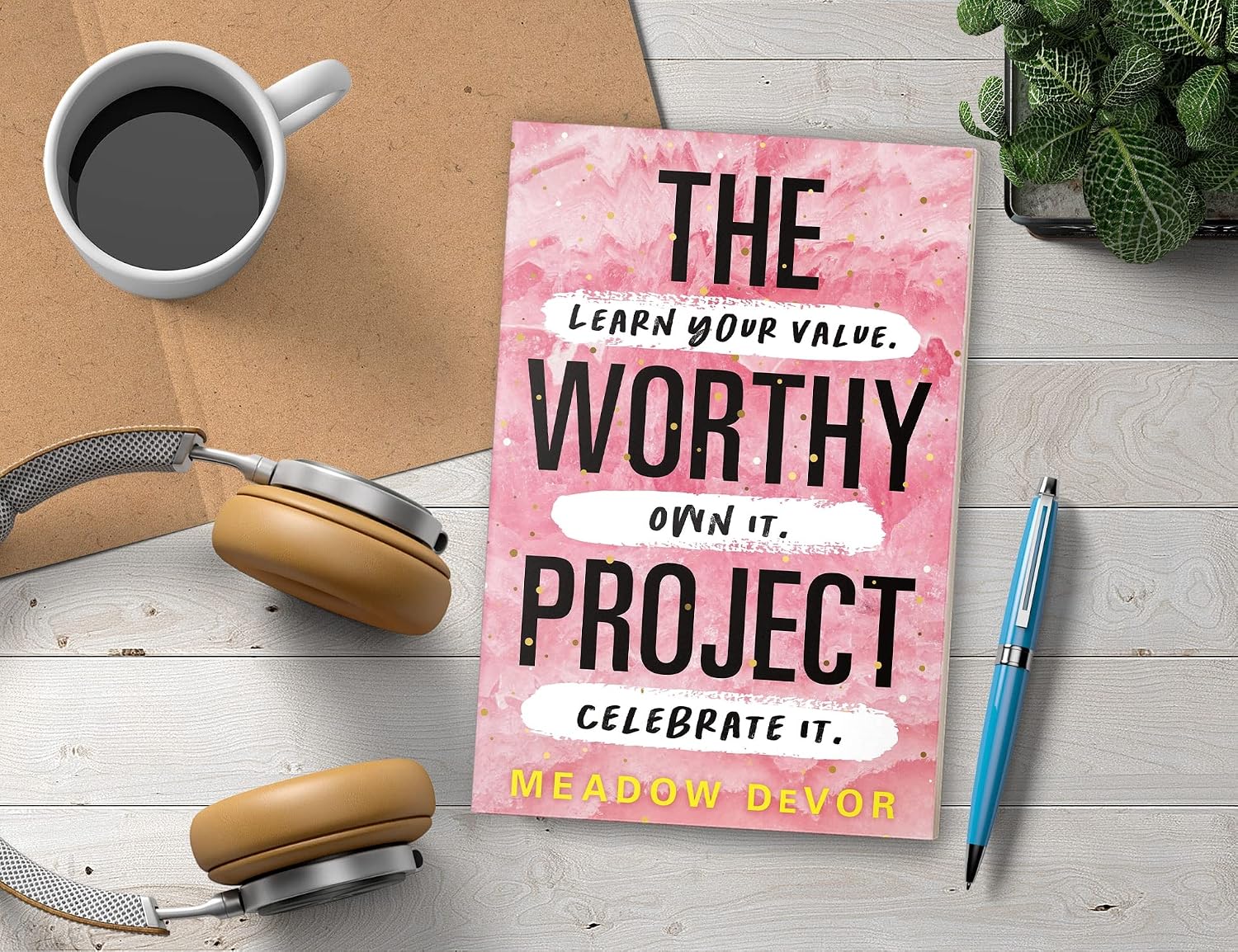 Detalle 2 de The Worthy Project by Meadow DeVor: Paperback Self-Esteem Book