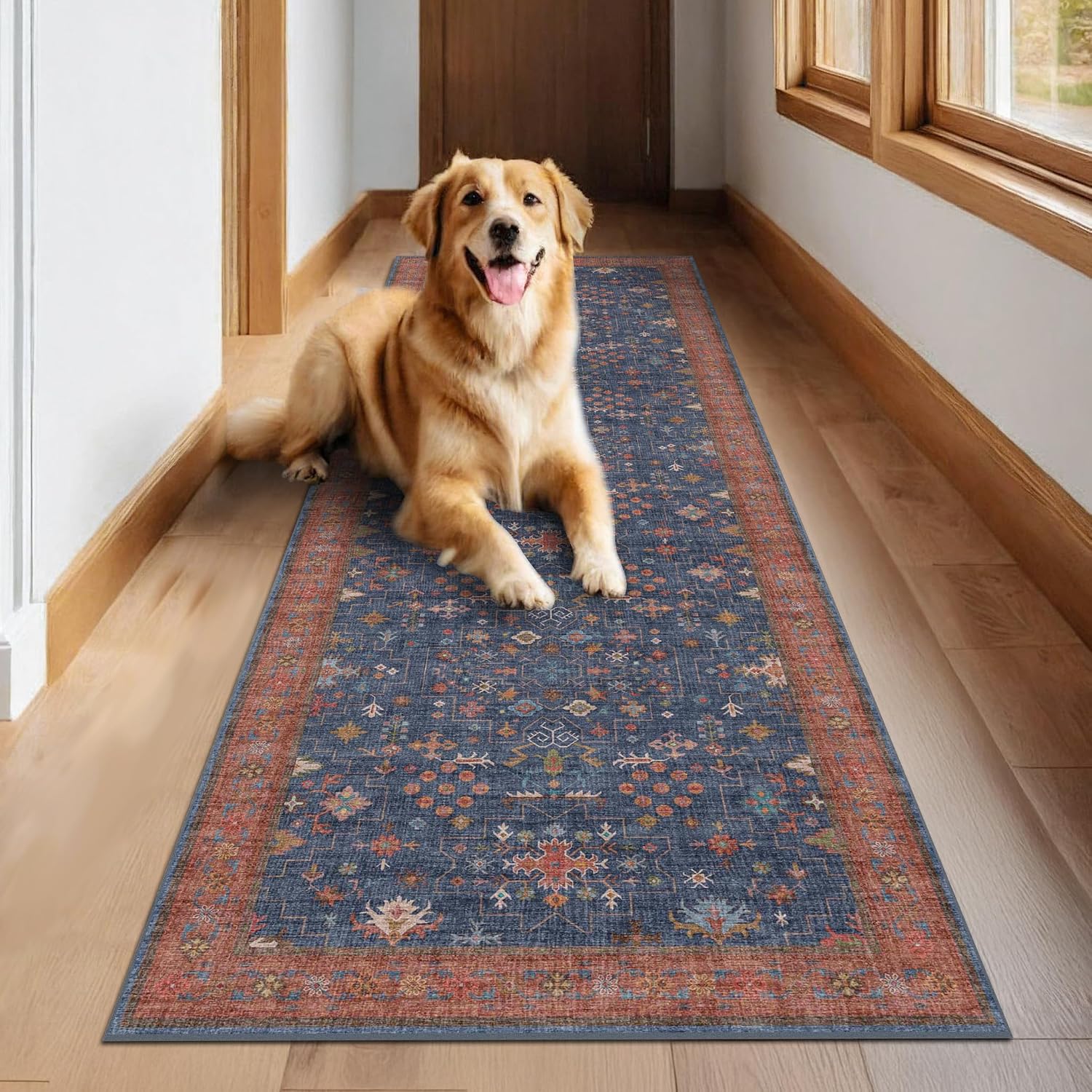 Detalle 2 de Hazo Haus 10 ft washable kitchen rug