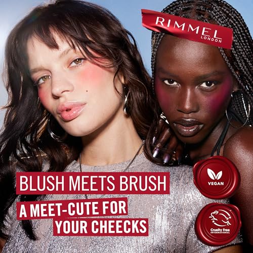 Detalle de Rimmel London Multi-Tasker Blush'N'Brush Stick - Rosé Peach 8g, tonalità modulabile