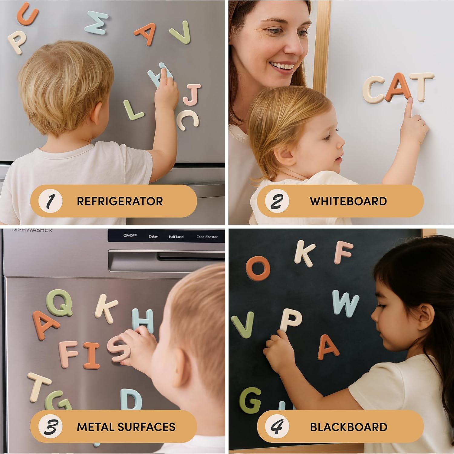 Thumbnail 6 de JoyCat 26 Silicone Alphabet Magnets 🧲