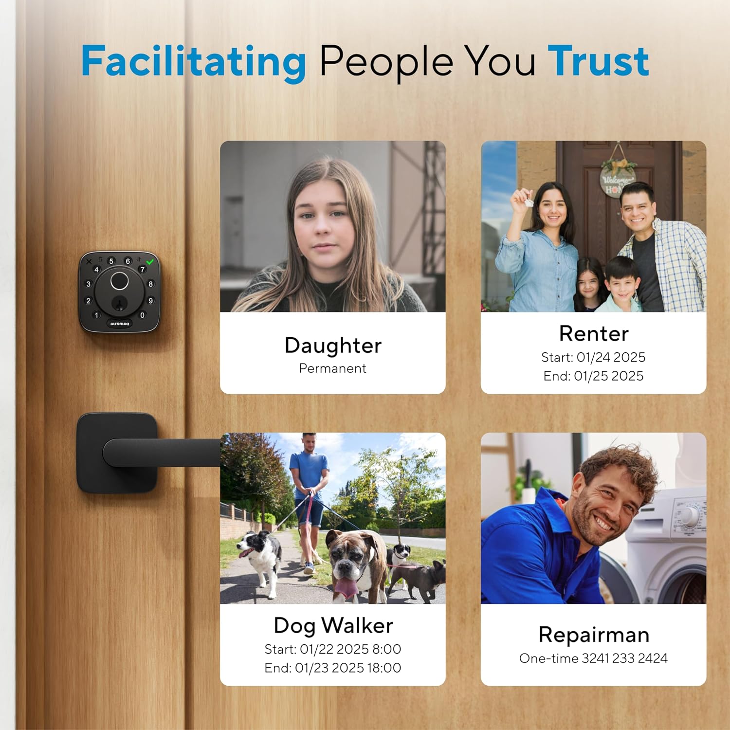 Detalle 2 de ULTRALOQ Smart Lock with Fingerprint Access