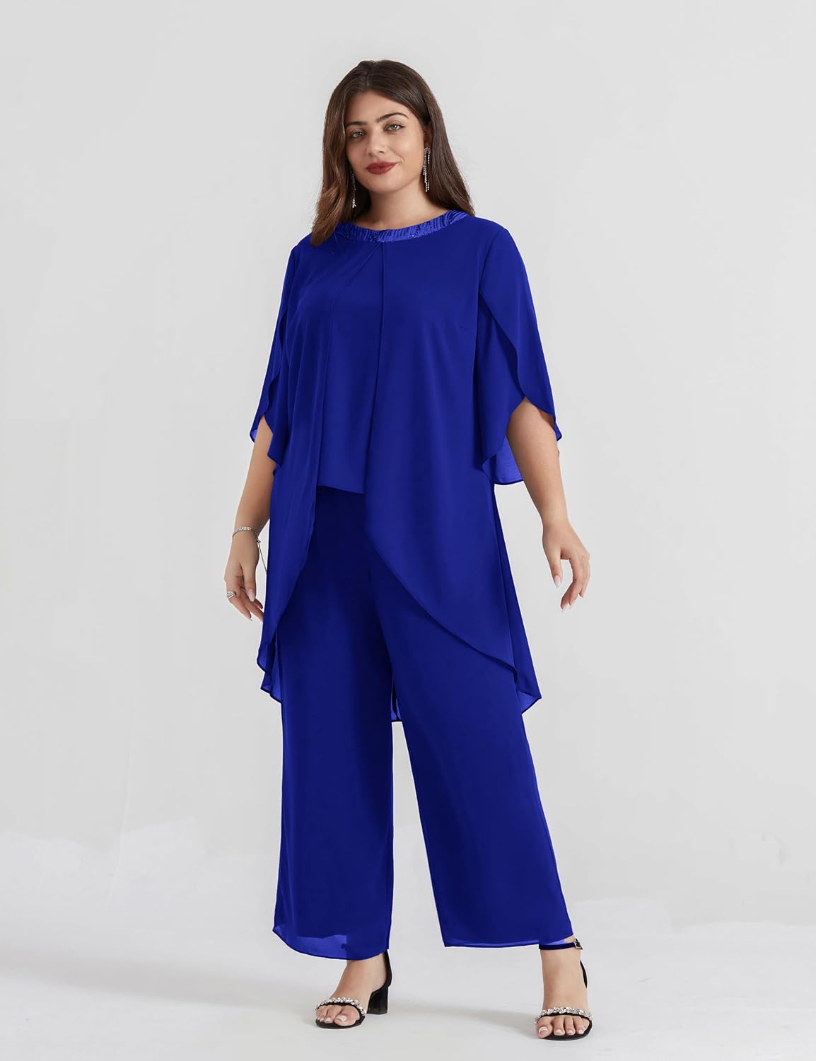 Detalle 2 de Hanna Nikole Chiffon Abendanzug für Damen