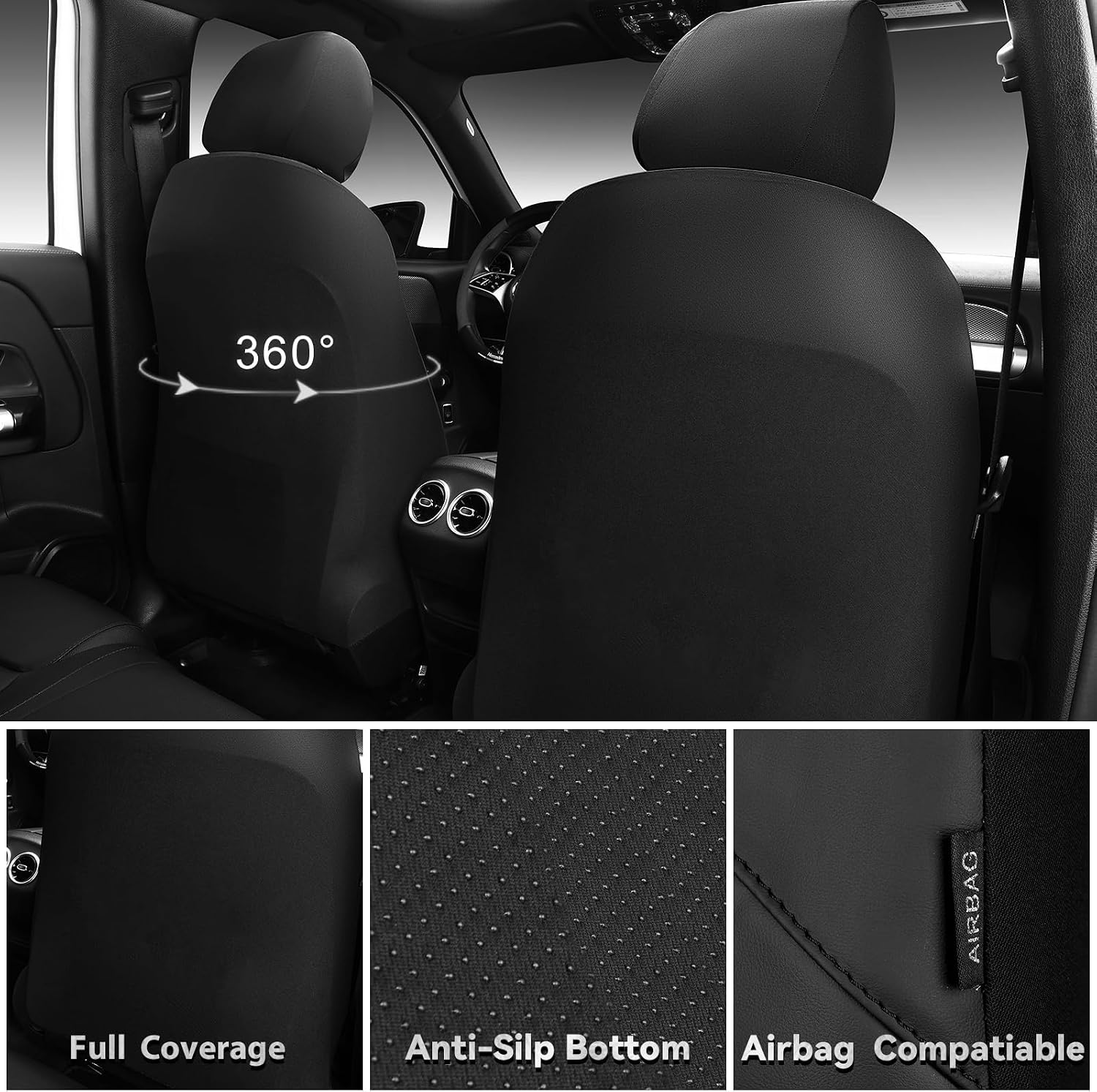Detalle de Car Pass Nappa leather waterproof seat covers