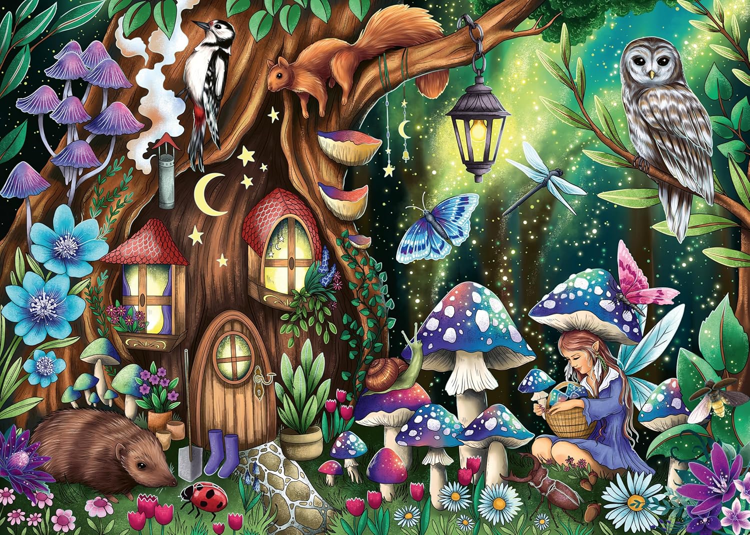 Detalle de Ravensburger Puzzle 12000786 – Au Pays des fées – 1000 pièces