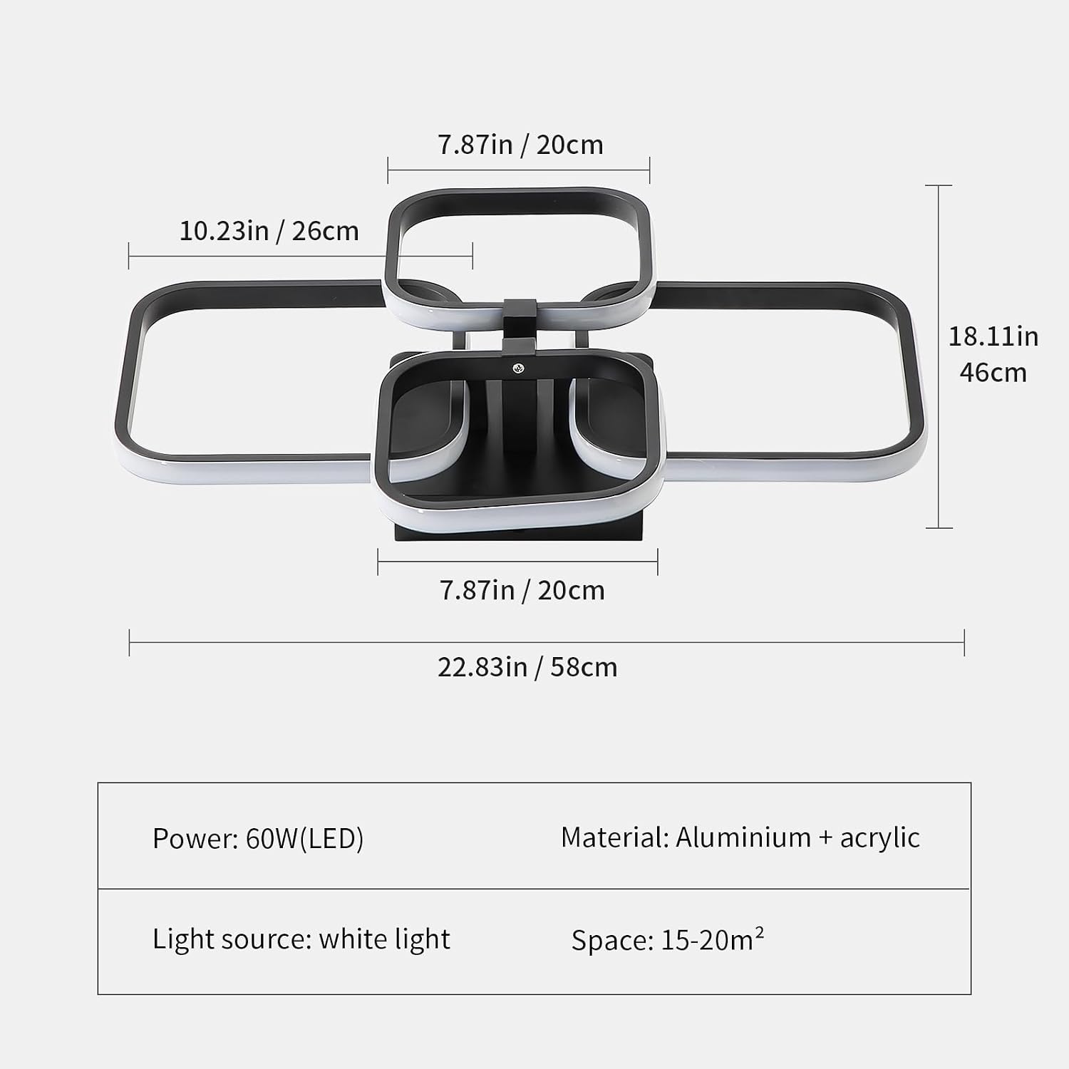 Thumbnail 4 de DELIPOP CHY-DIUCJ-890 LED Ceiling Light, 60W, 6,750 lm, 6500K
