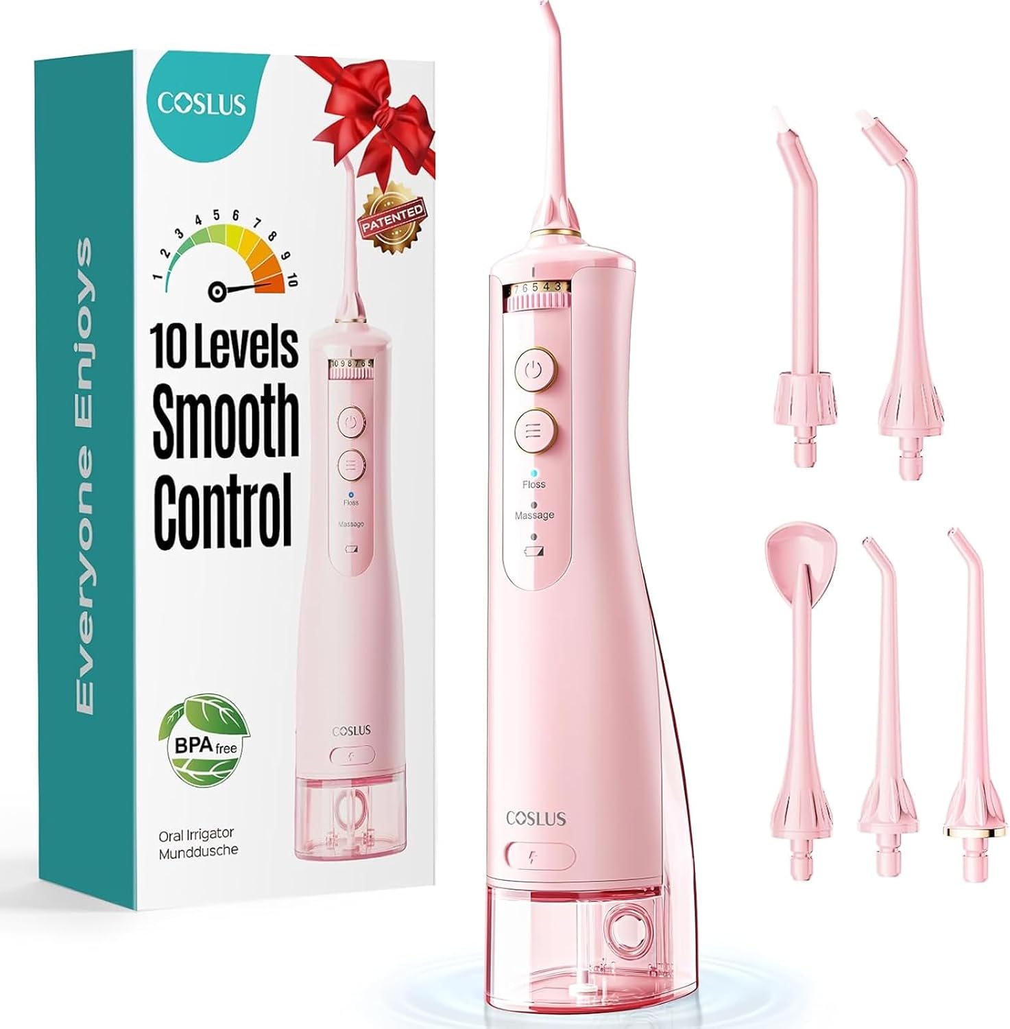Detalle de COSLUS E40 Water Flosser 10 Settings 🦷