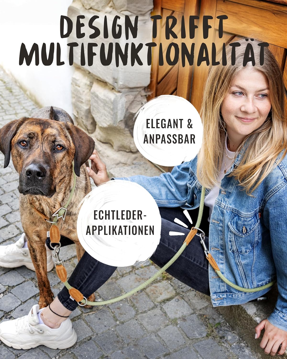 Thumbnail 4 de Rudelkönig Führleine Emma 2,30m Verstellbare Hundeleine