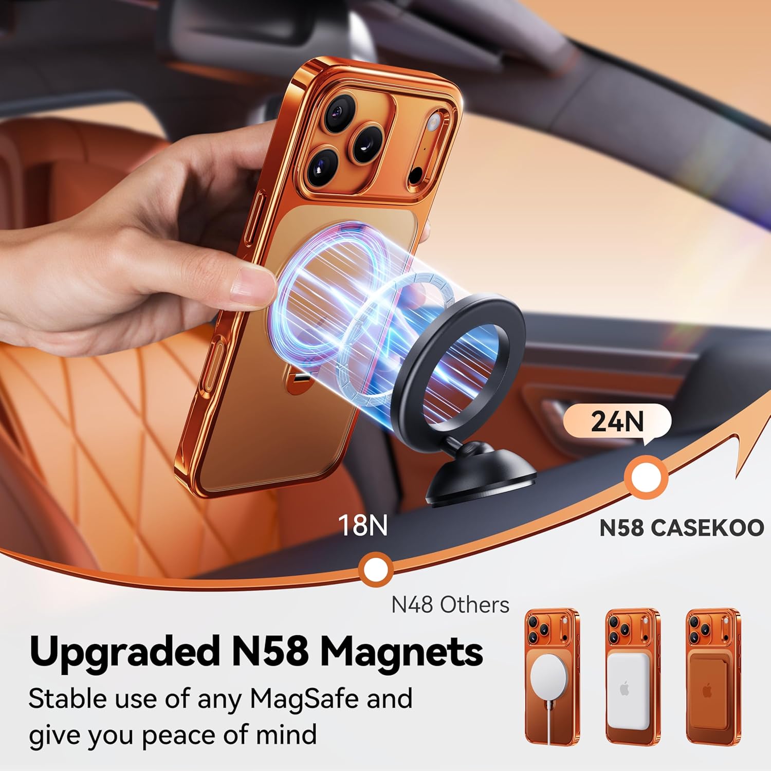 Thumbnail 4 de CASEKOO iPhone 17 Pro Max slim magnetic case 6.9"