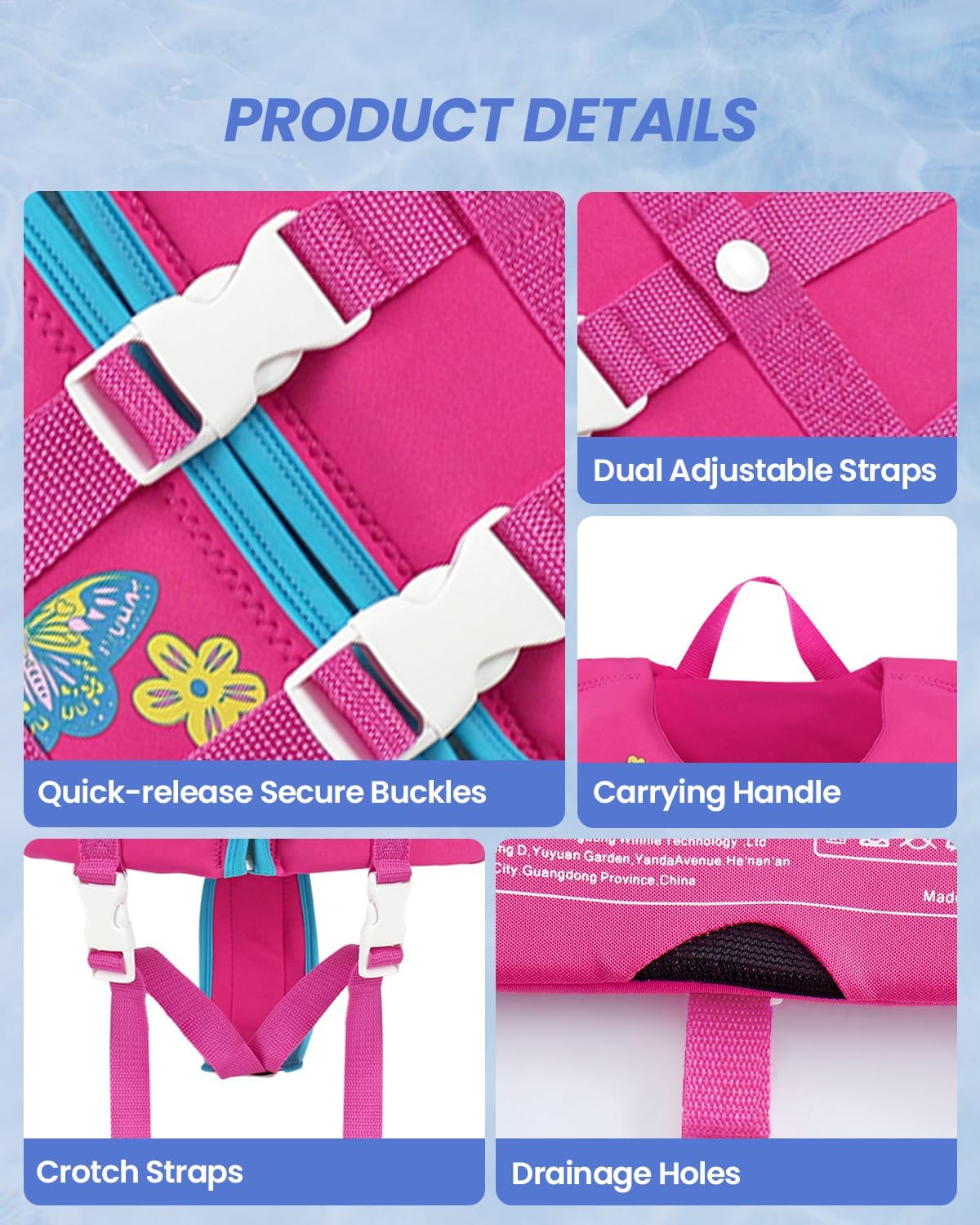 Detalle de Gogokids Schwimmweste 15-35 kg Kinder