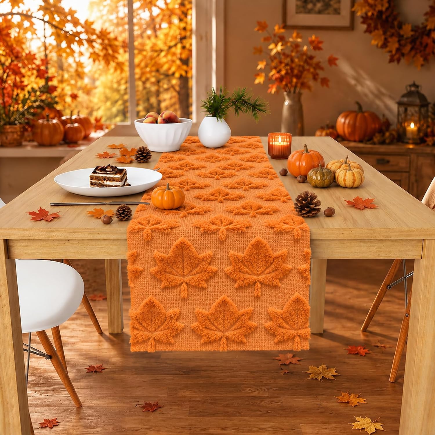 Thumbnail 5 de Plush Faux Fur Table Runner, Polyester