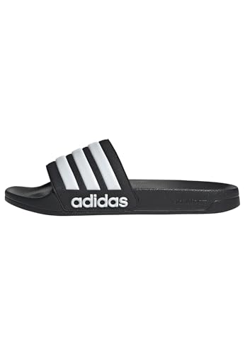 Detalle de adidas Adilette Shower Slides Unisex – Core Black/Cloud White, Größe EU 42