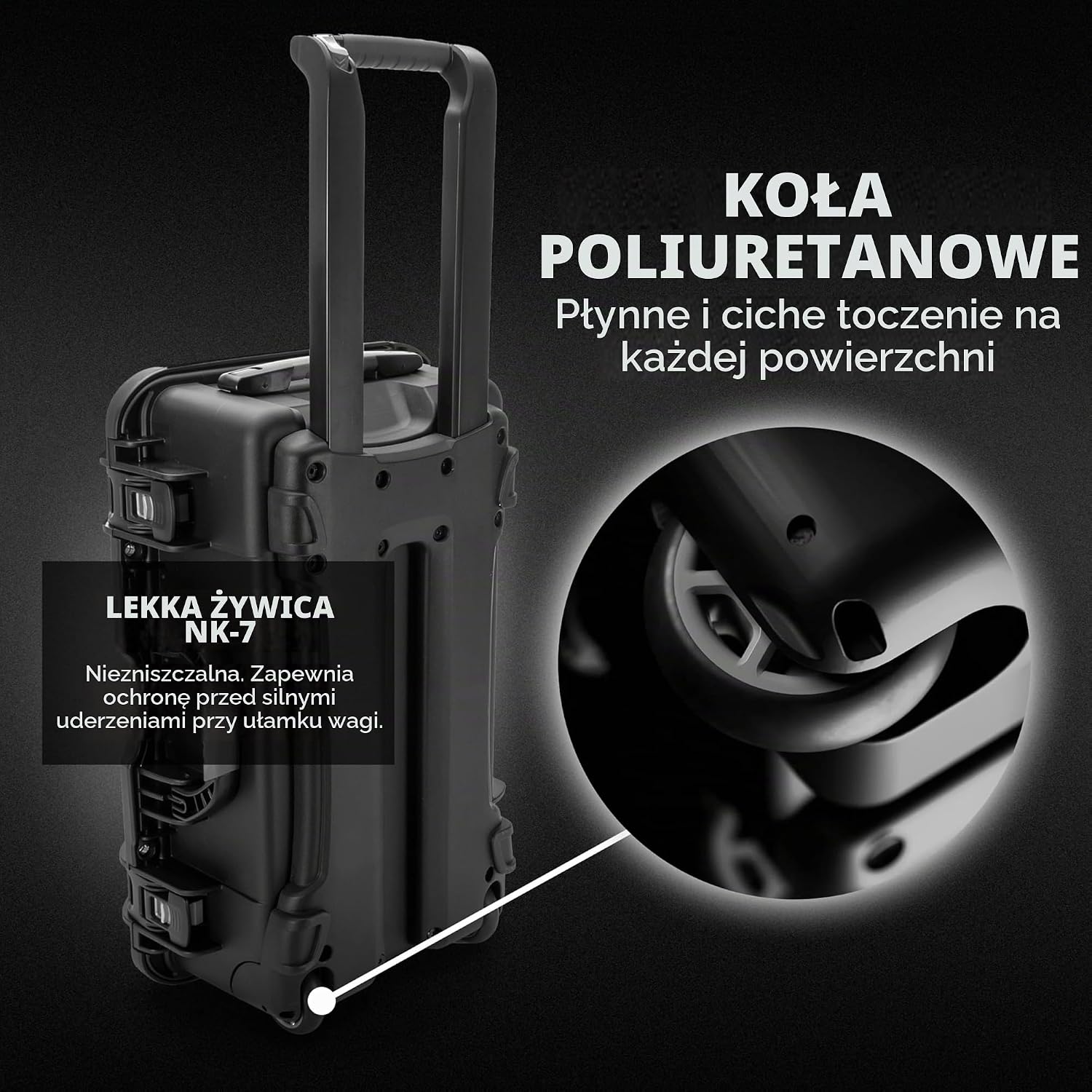 Detalle de NANUK 935 – wodoodporne twarde etui podręczne na kółkach z żywicy NK-7