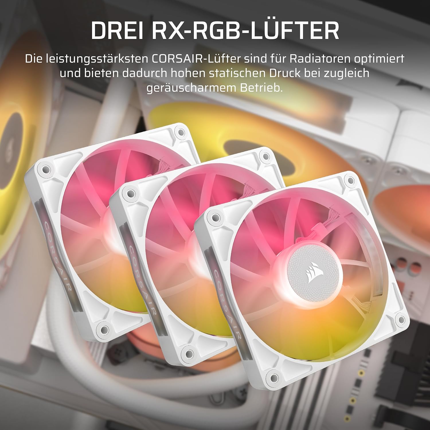 Detalle de Corsair iCUE LINK Titan 360 RX LCD CPU-Flüssigkeitskühler – 360 mm, inkl. iCUE LINK-Hub, RX RGB-Lüfter