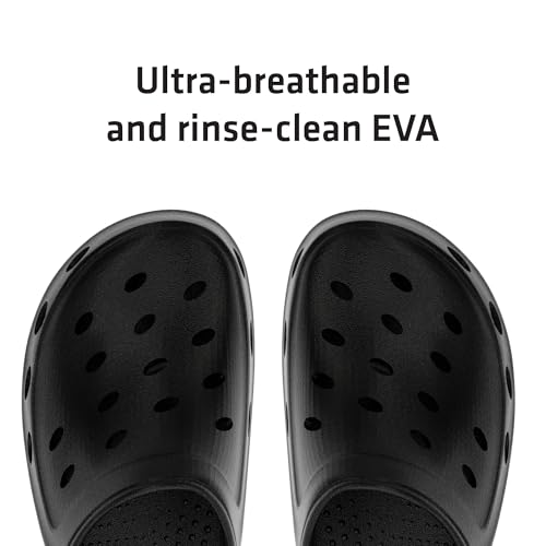 Detalle 2 de Lakeland Active Men's Silloth Lightweight Ventilated Clogs - Black, 9 UK