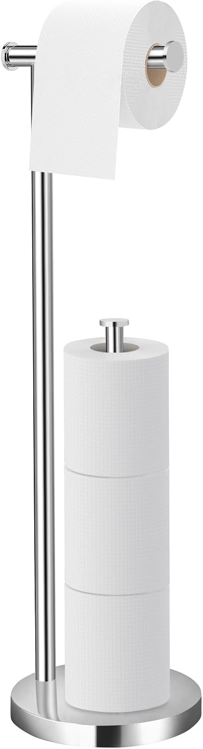 Porte Papier Toilette sur Pied Antirouille