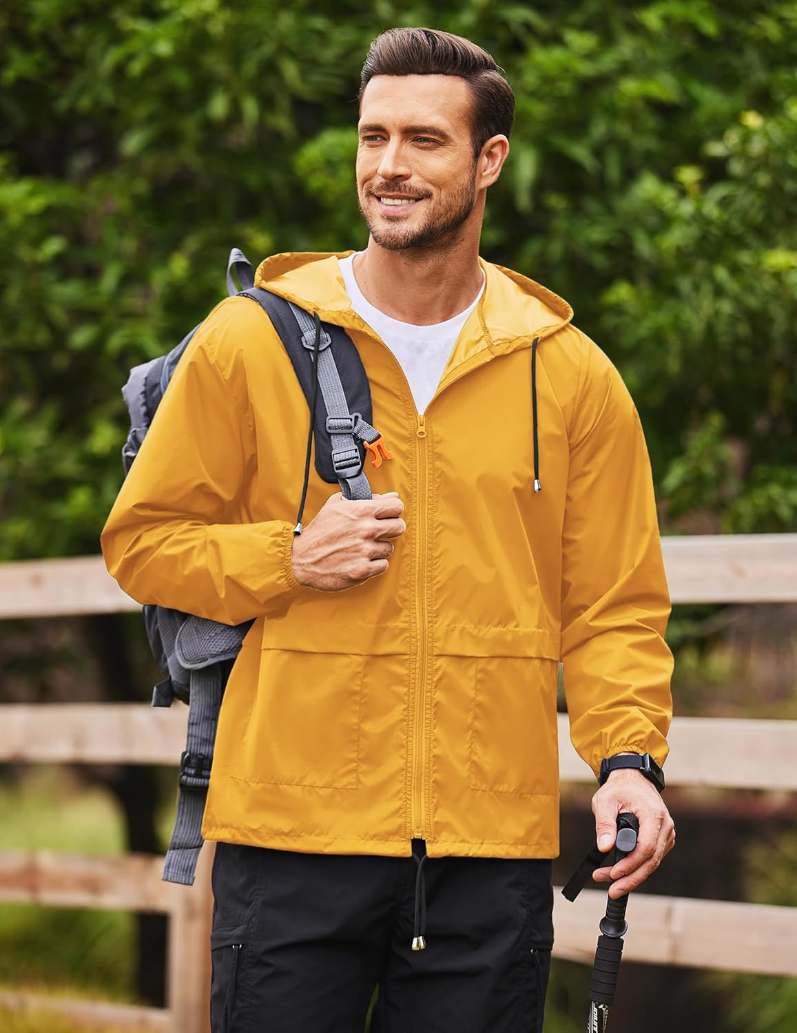 Thumbnail 1 de COOFANDY Packable Rain Jacket 1️⃣0️⃣0g📦🌧