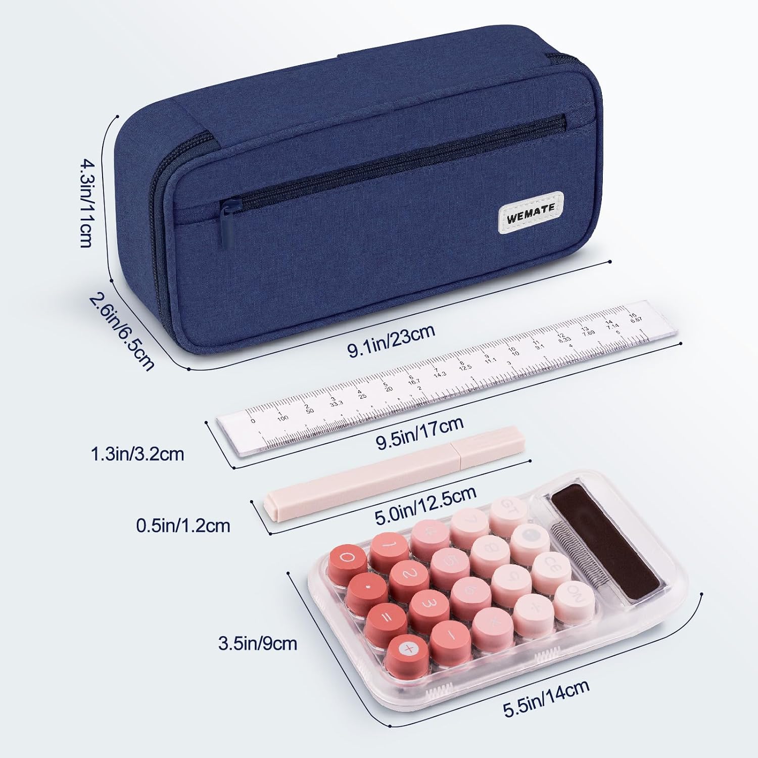 Detalle 1 de WEMATE Canvas Pencil Case