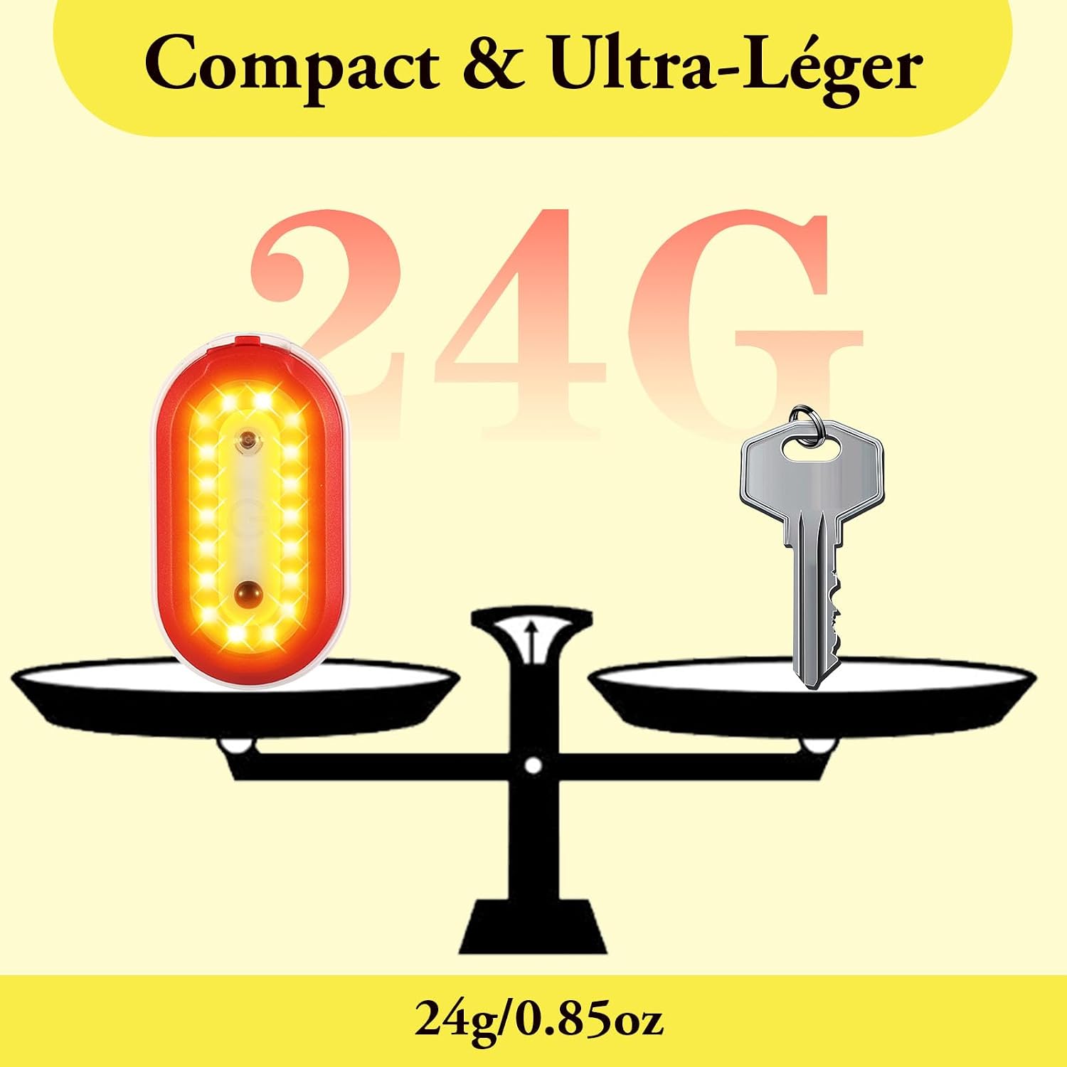Thumbnail 3 de Dokkita oplaadbare led-veiligheidslamp met clip, USB-C en 4 lichtstanden