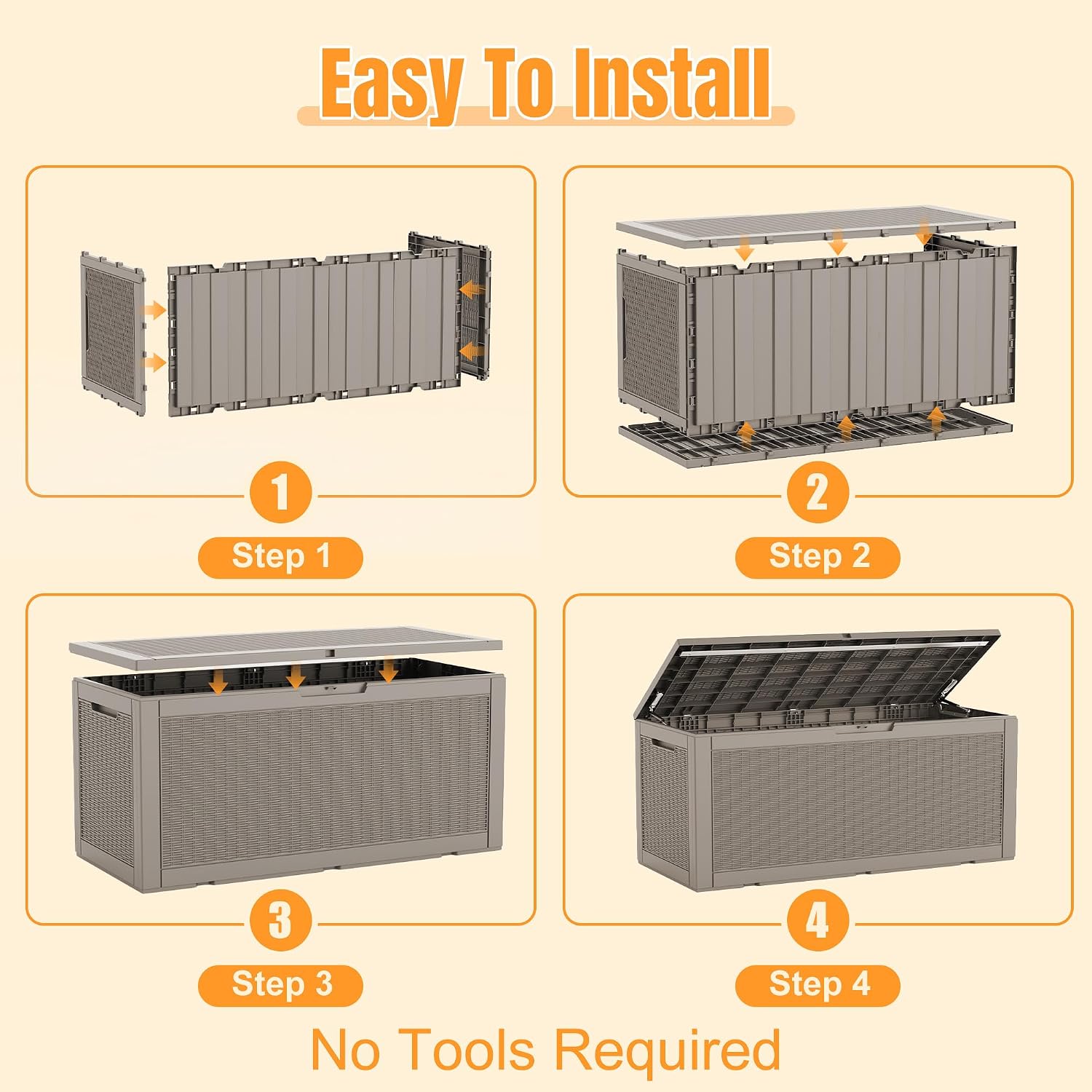 Thumbnail 6 de Outdoor Storage Box 160-Gallon