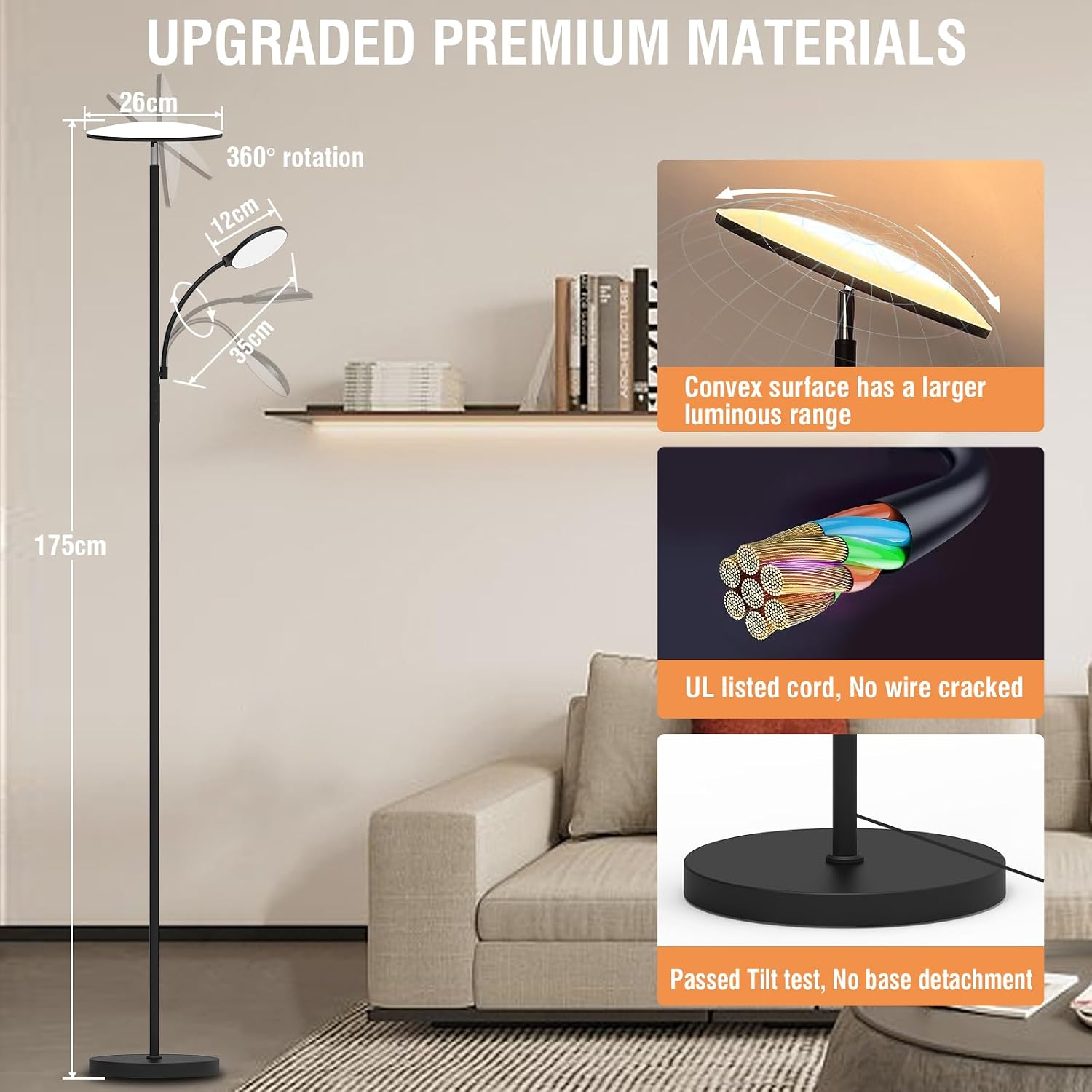 Thumbnail 6 de marctronic LED Stehlampe 42W dimmbar – 175 cm Höhe