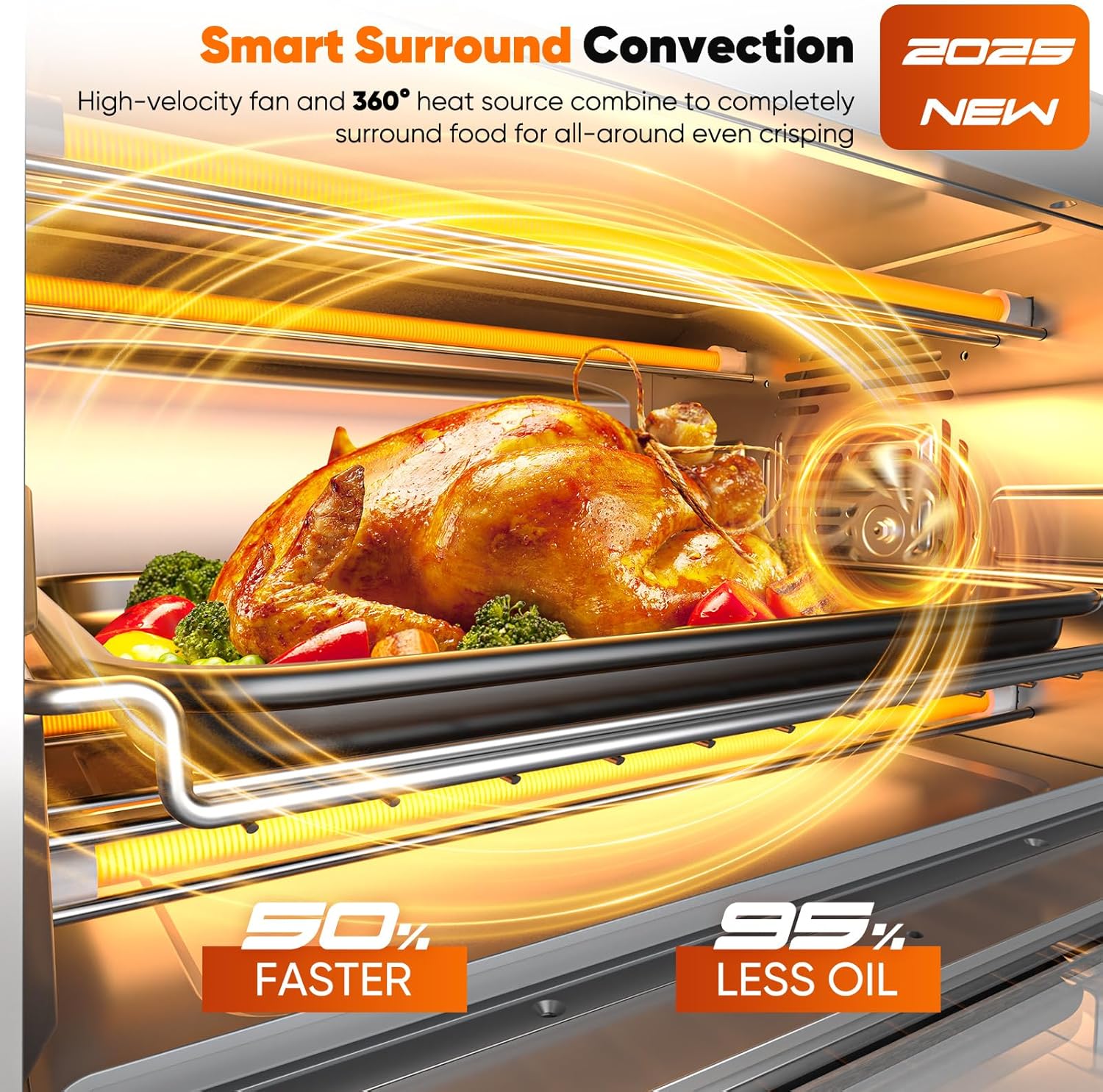 Detalle de Nuwave Bravo Pro 21 Qt Air Fryer Toaster Oven