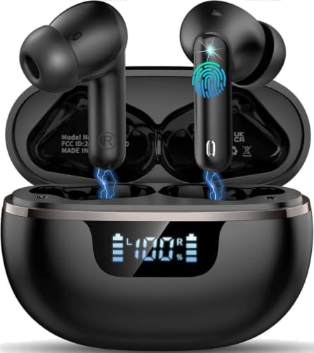 Detalle de Donerton 2026 Auriculares Inalámbricos Bluetooth 5.4 con ENC, 45 Horas, IP7 y Carga Rápida