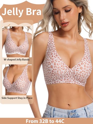 Detalle de HOWIN Soutien Gorge sans Armature Comfit Brassiere Plongeant Femme