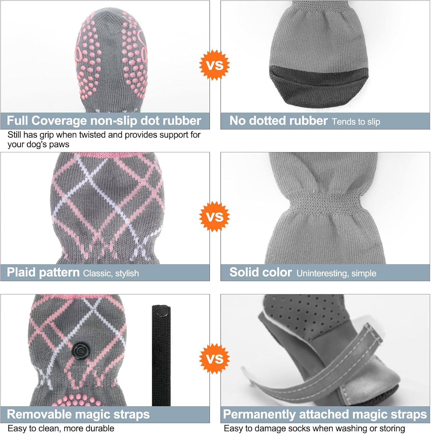 Thumbnail 6 de BEAUTYZOO Hundesocken 75 % Baumwolle S/M