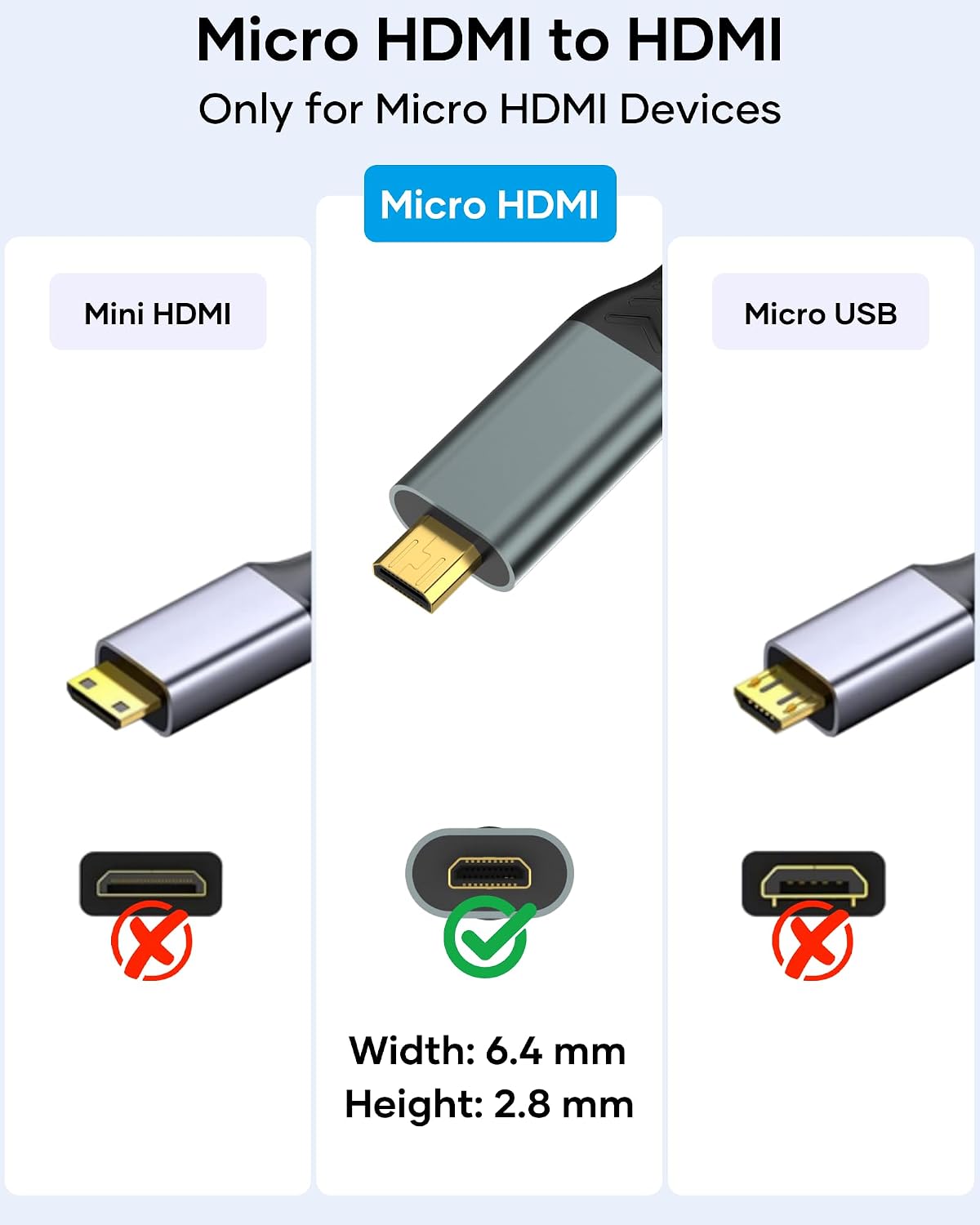 Thumbnail 1 de BRV Explorer Micro HDMI auf HDMI Kabel 2 m