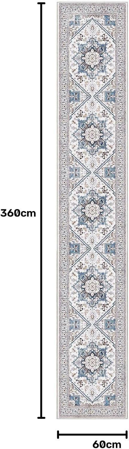 Thumbnail 1 de OPPODREAM 2x12 Soft Neutral Runner Rug, Washable Low-Pile with Non-Slip Backing