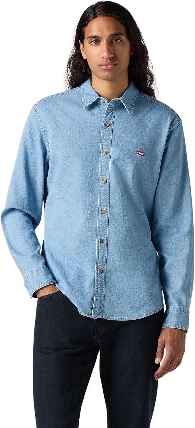 Detalle de Levi's 86625 Battery Housemark Men's Slim-Fit Long-Sleeve Shirt