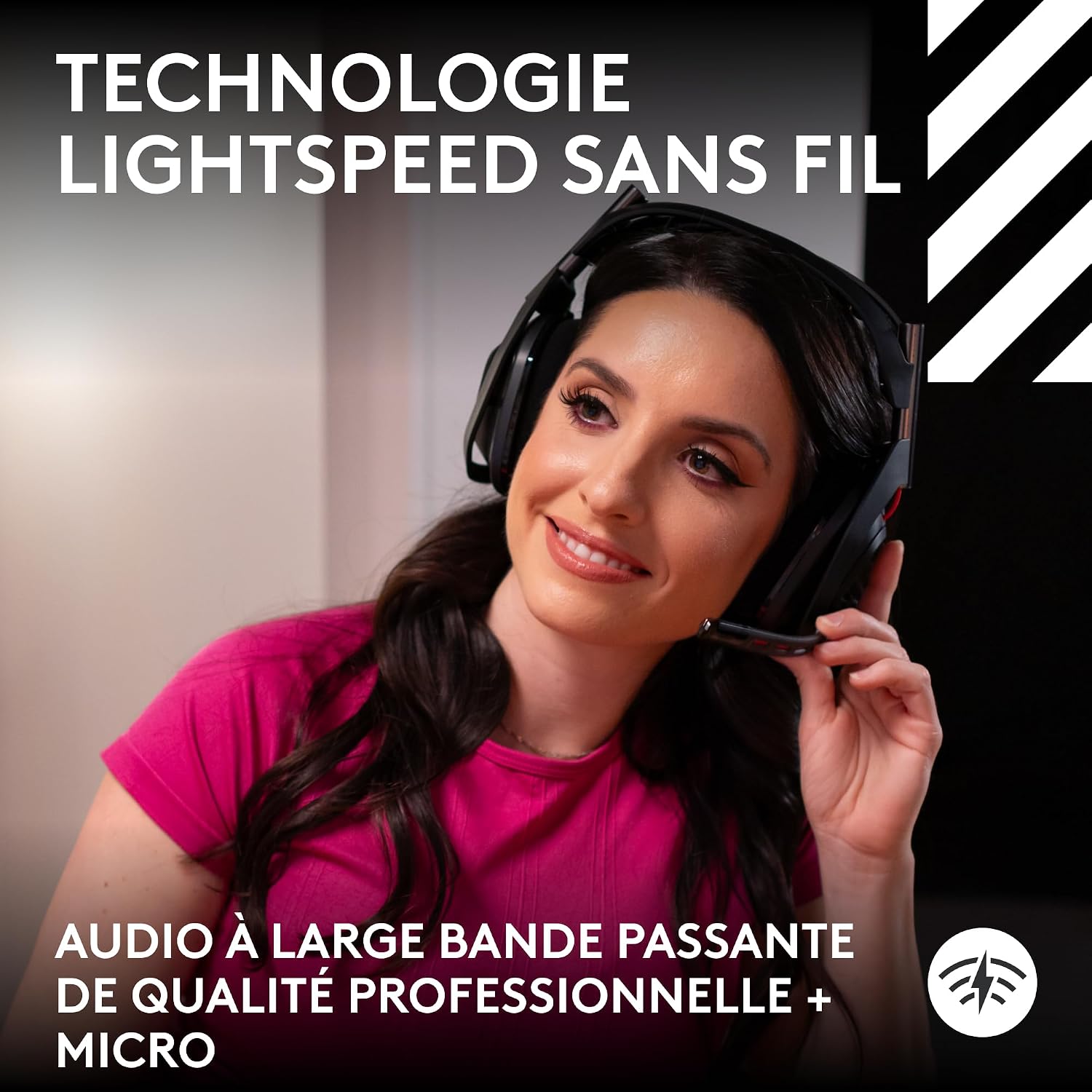 Detalle de Logitech G Astro A50 Lightspeed, Casque Gaming sans Fil + Station – expérience multiplateforme