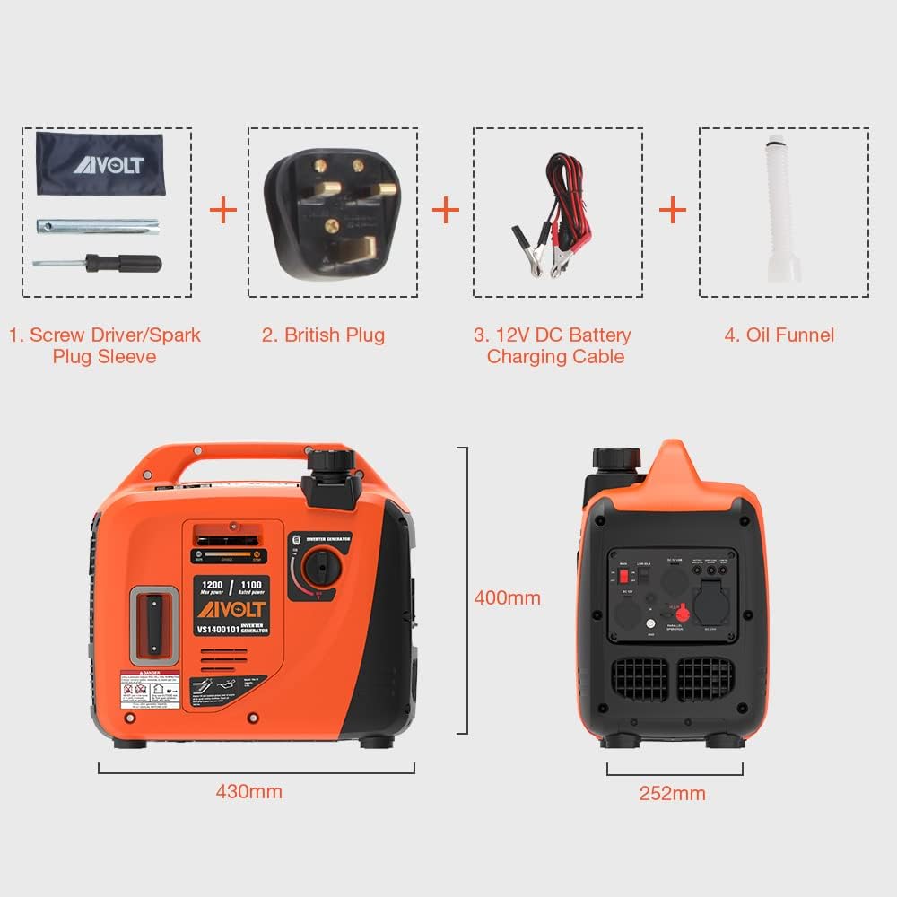 Thumbnail 4 de AIVOLT 1200W Petrol Inverter Generator 1200W ๐