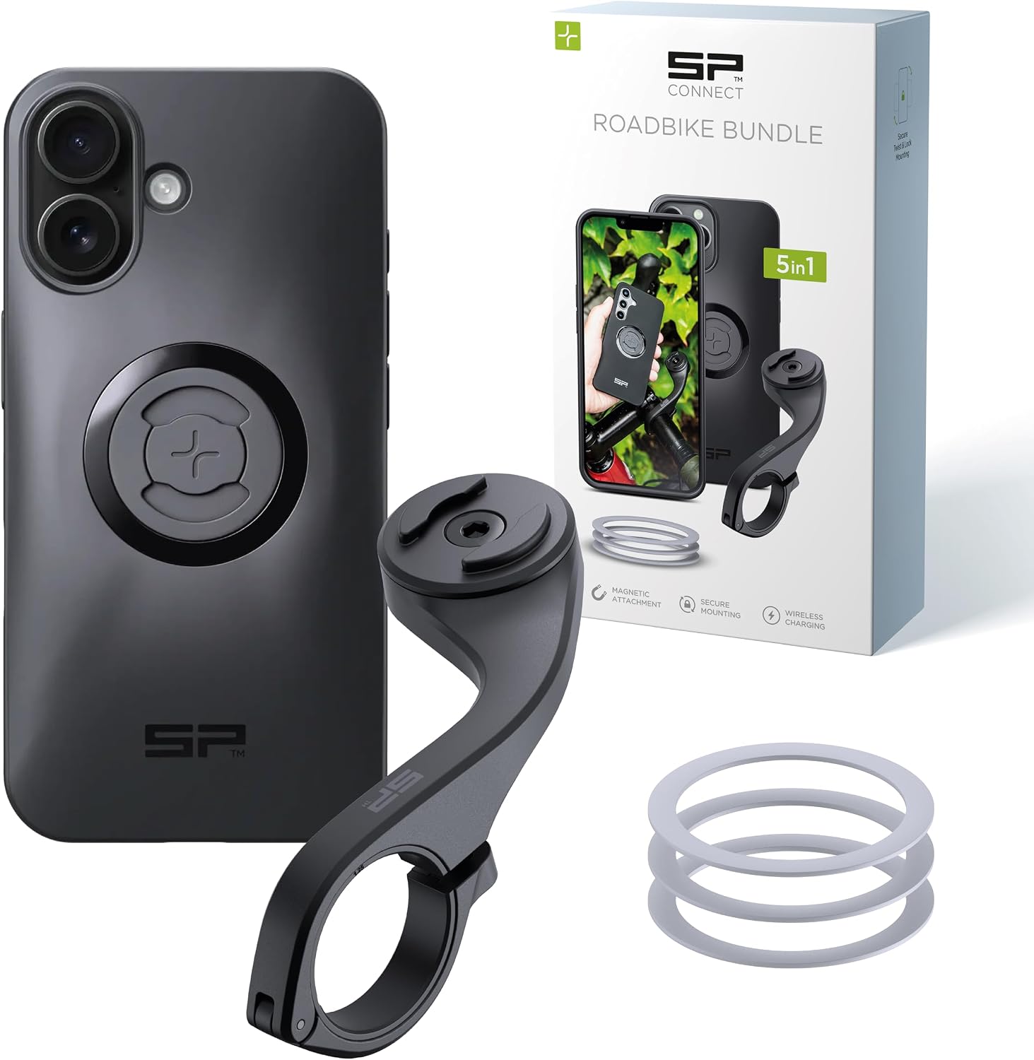 Detalle de SP CONNECT Road Bike Bundle SPC+ pour iPhone — fixation guidon et MagSafe
