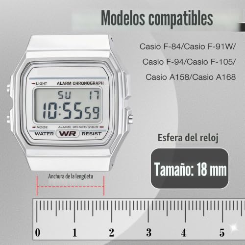 Detalle 2 de BTTNG correa de reloj de nailon