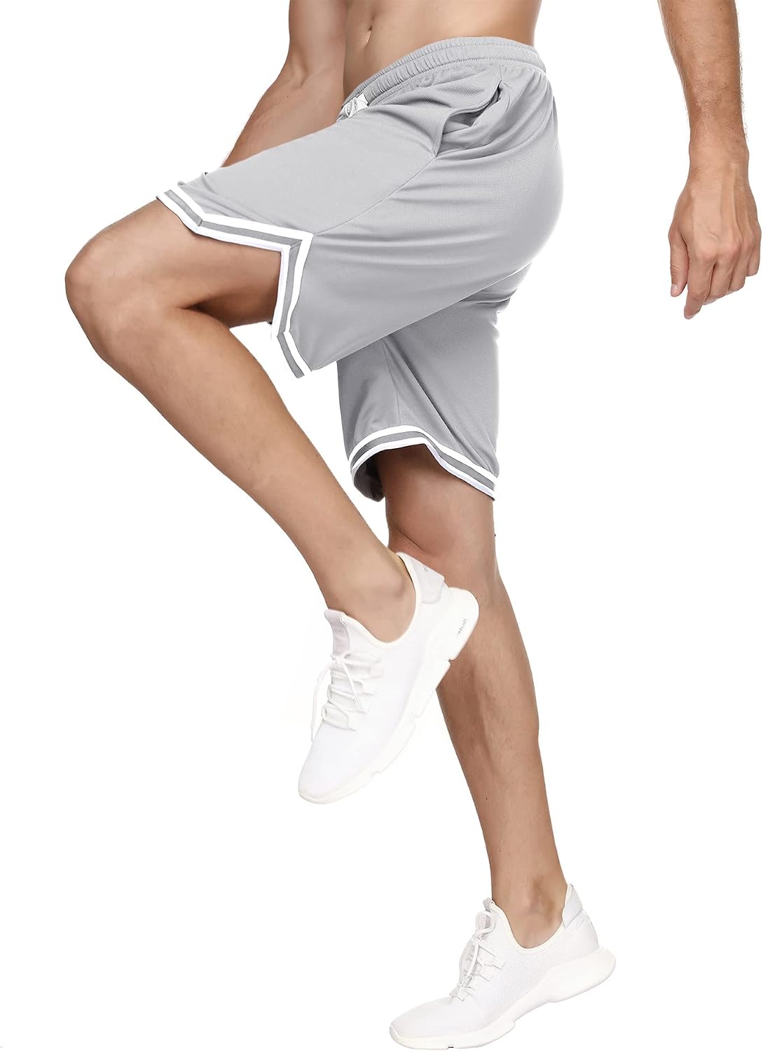 Thumbnail 1 de Litherday Shorts de Sport pour Homme en coton – rayés, à séchage rapide et poches