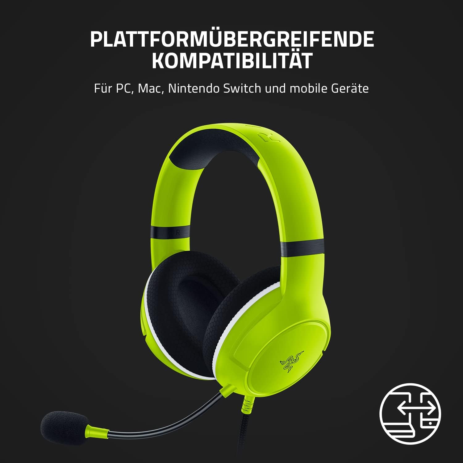 Thumbnail 6 de Razer Kaira X – Kabelgebundene Gaming-Kopfhörer für Xbox Series X|S (Grün)