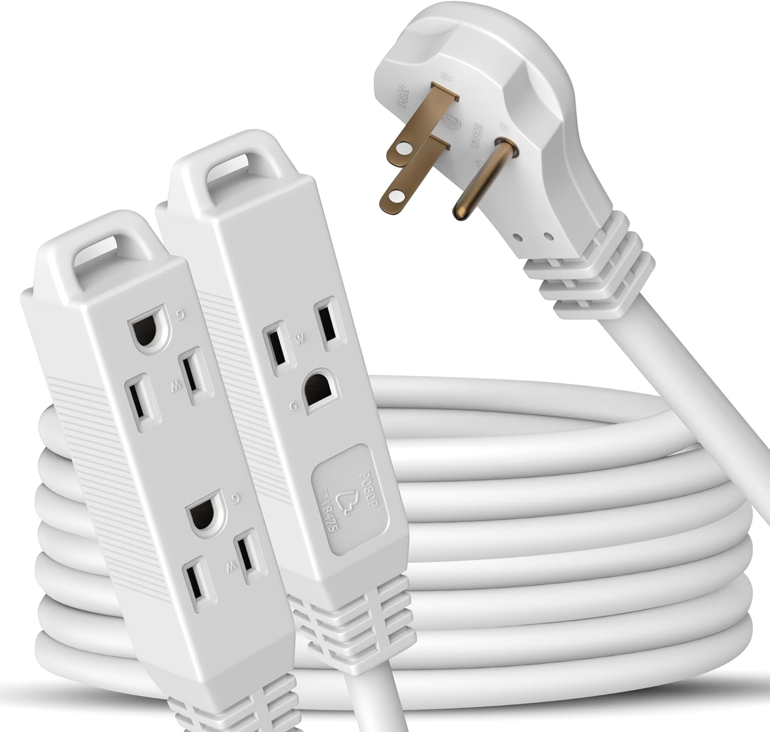 Detalle 2 de Flat 3-Outlet Extension Cord 20 Ft by Bindmaster