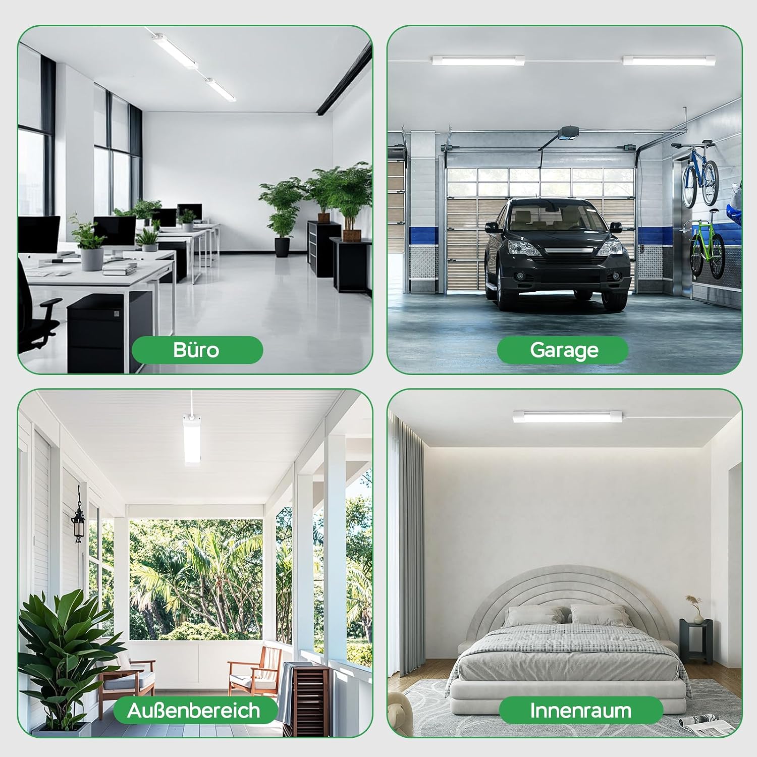 Detalle de Modlicht Feuchtraumleuchte LED 60 cm | 18W, 1980 lm, 4000K neutralweiß, IP65