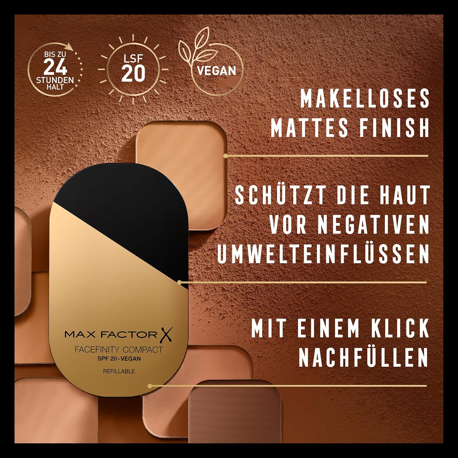 Detalle 2 de Max Factor Facefinity compatto 24 ore