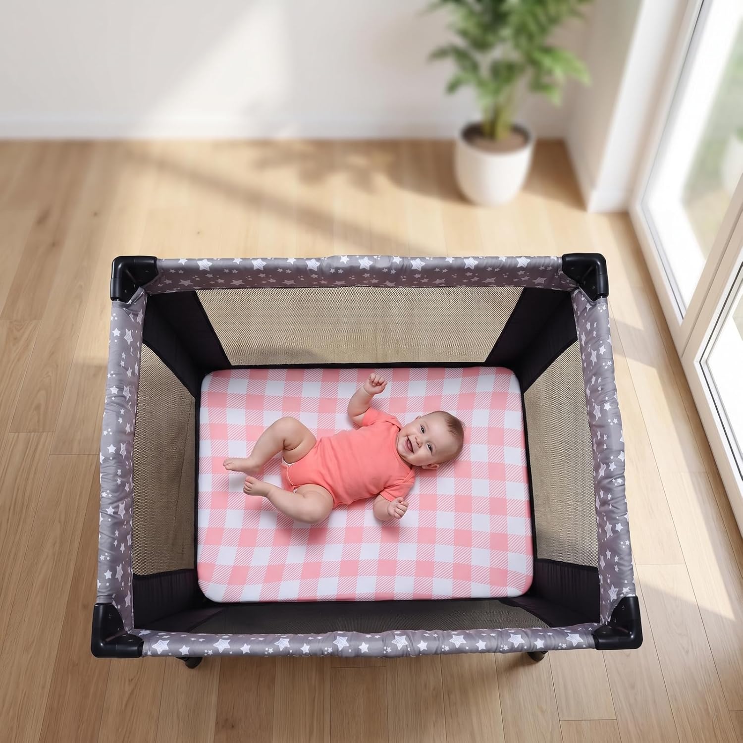 Detalle de Pack N Play Fitted Sheets, 2-Pack