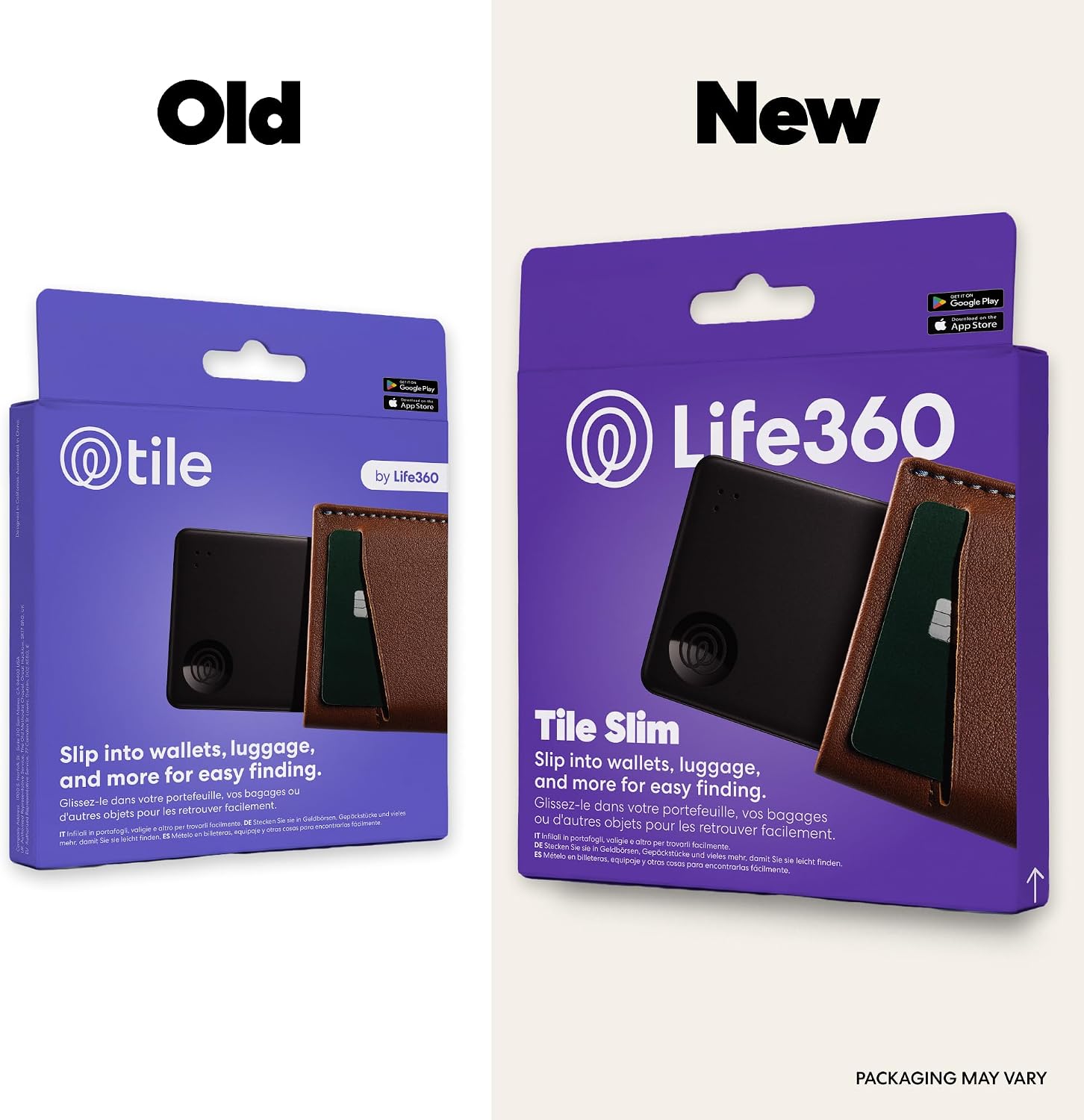 Thumbnail 1 de Life360 Tile Slim – Wallet Finder & Bluetooth Tracker (1‑Pack, Black)