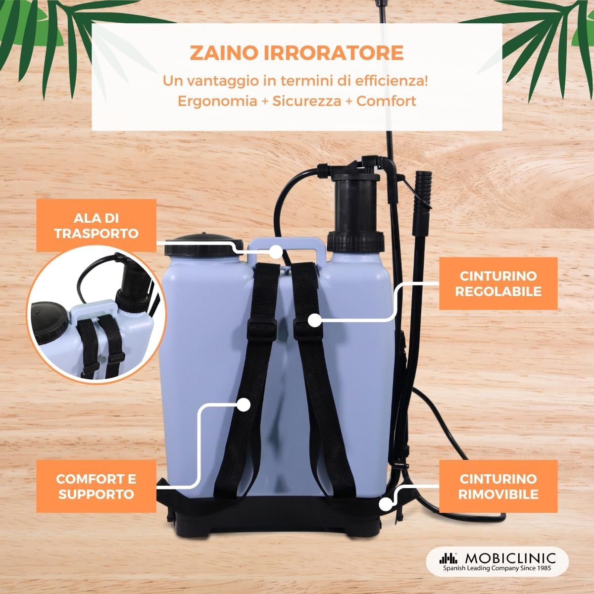 Detalle de Mobiclinic® Pompa a Pressione Manuale 16 L